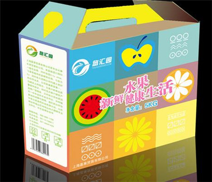 高檔綠色有機(jī)水果禮盒圖片展示